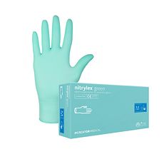 Gants Nitrylex® green nitrile, non poudrés